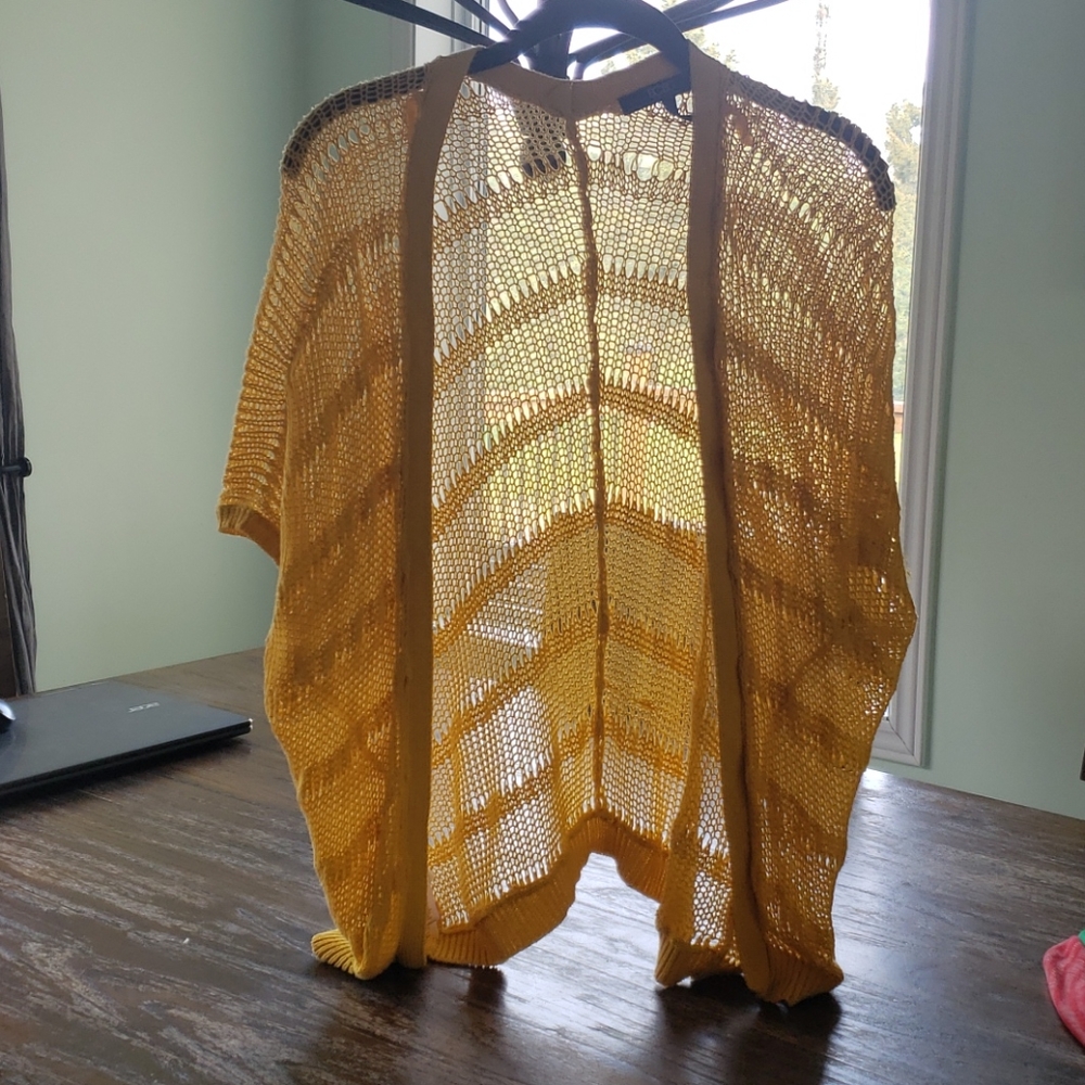 BCBG Yellow Cardigan/ Shrug